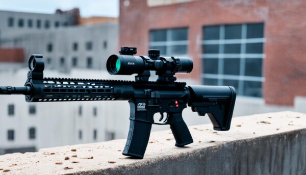 Primary Arms Md 06 Red Dot Sight On An SBR